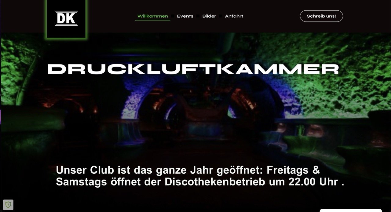 Website professionell erstellen lassen, druckluftkammer.de, Website