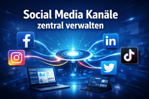 Social Media Kanäle zentral