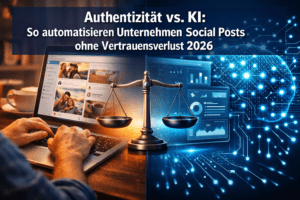 Authentizität vs. KI: So automatisieren Unternehmen Social Posts ohne Vertrauensverlust 2026