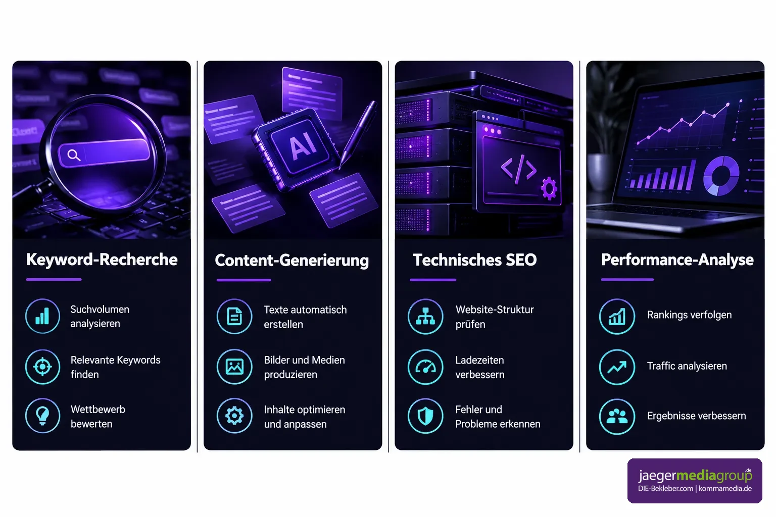 - AI SEO 2026: So werden Unternehmen in KI-Antworten zitiert 2 ai seo – Maßnahmen